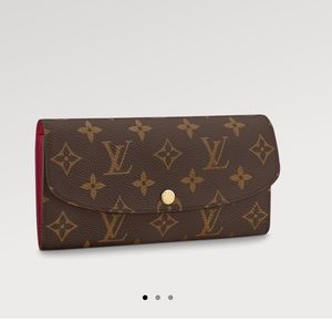 NWT Louis Vitton Emilie Wallet in Fuchsia Monogram